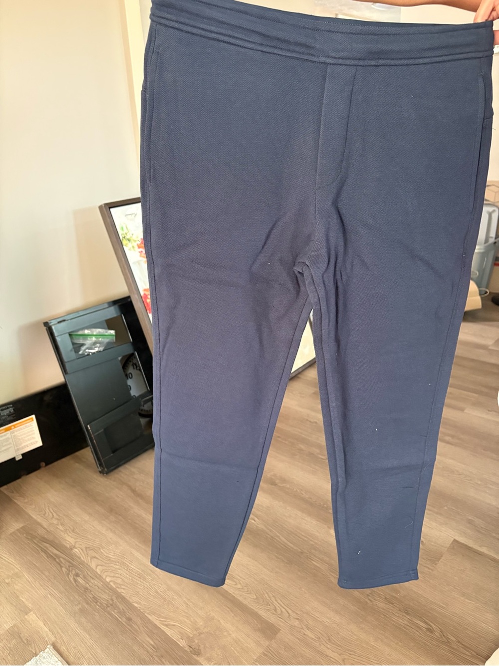 Men's Navy Stretch Casual Pants